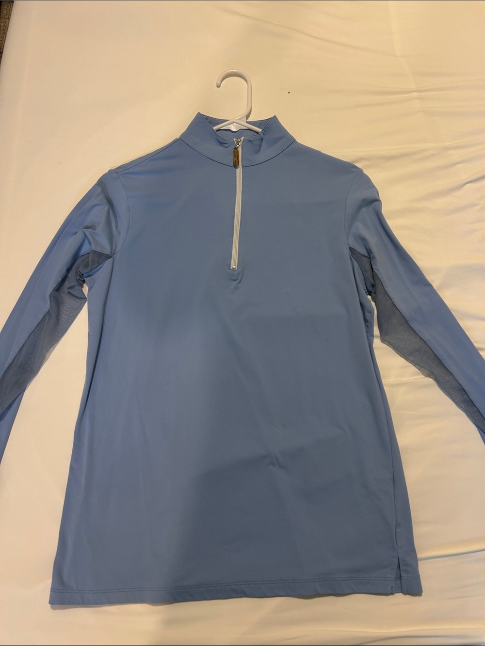 The Tailored Sportsman Cornflower Blue Icefil top Medium